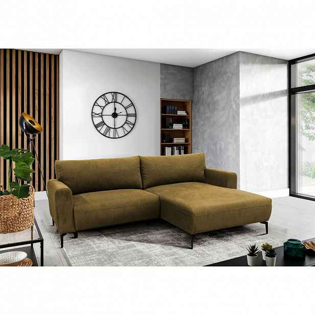 MID.YOU ROHOVÁ SEDAČKA, textil, žlutá