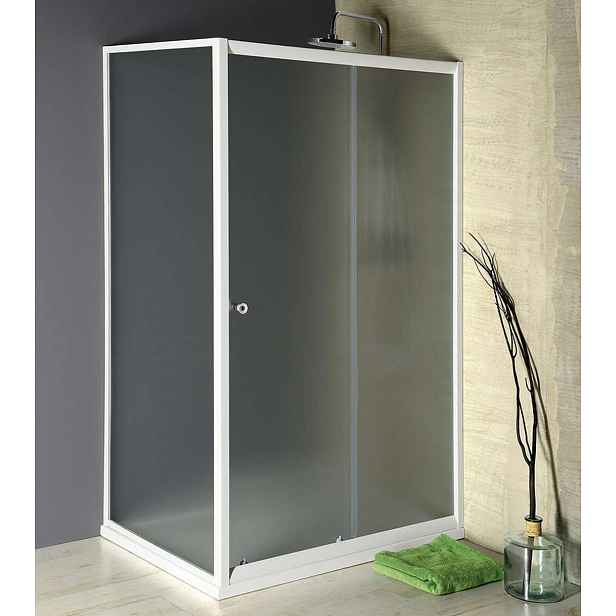 Aqualine Amadeo - Sprchový kout 110x90 cm, L/P varianta, sklo Brick/bílá BTS110BTP90