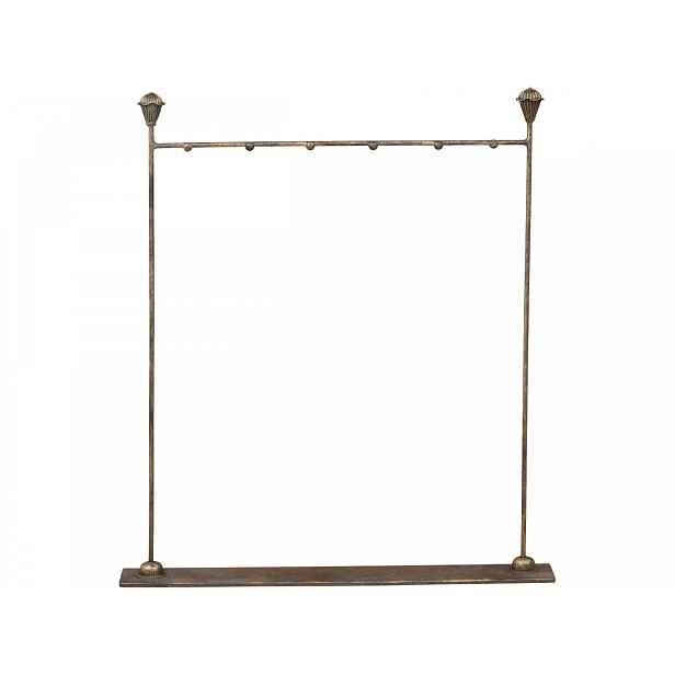 Bronzová antik závěsná šperkovnice na šperky a řetízky Vio - 33*6*37 cm Chic Antique