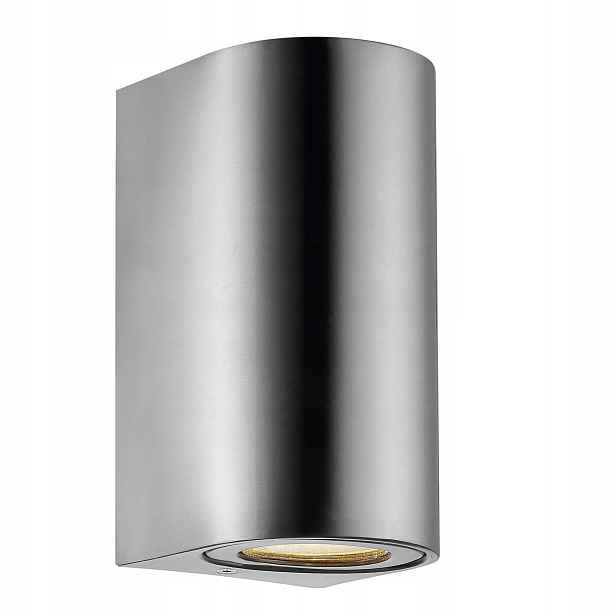 Nástěnná lampa Canto Stříbrná 2xGU10 IP44 Moderní terasa Nordlux