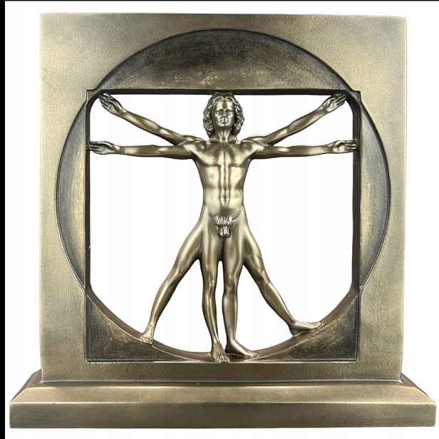 Socha Leonardo Da Vinci vitruviánský muž figurka Veronese WU72944A4