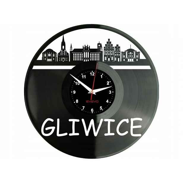 Gliwice Město Polsko Nápad na Dárek Nástěnná Dekorace z vinylové desky