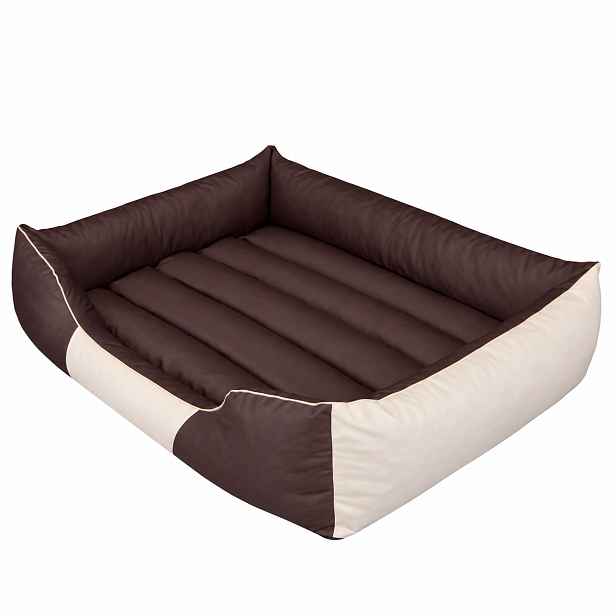 Pelíšek pro psy ORION hnědý/béžový XL, XXL, XXXL Rozměr: XL-85x65 cm