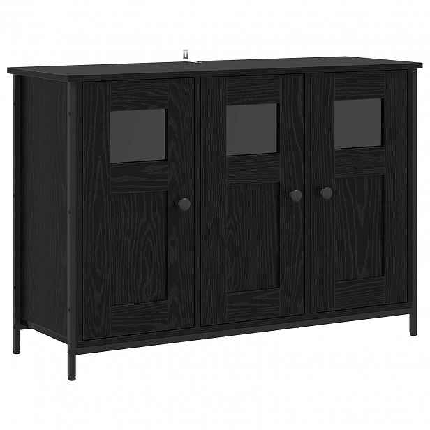 vidaXL Servírovací skříň Černý dub 100 x 35 x 70 cm Kompozitní dřevo