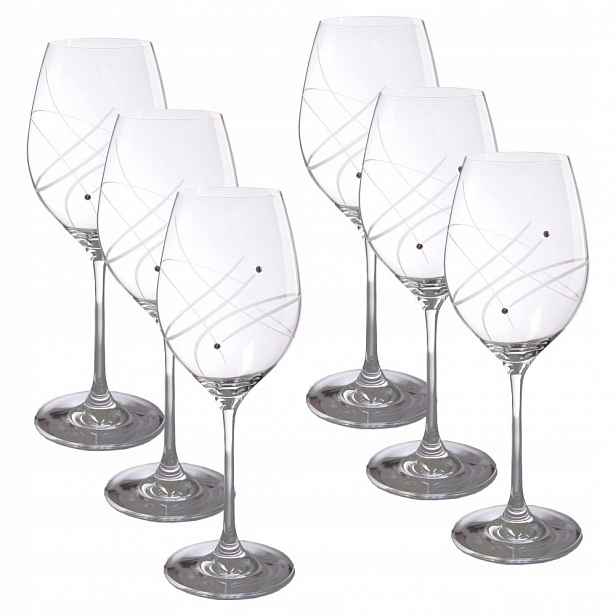 Celebration Sada 6 ks sklenic na víno s krystaly Preciosa 470 ml