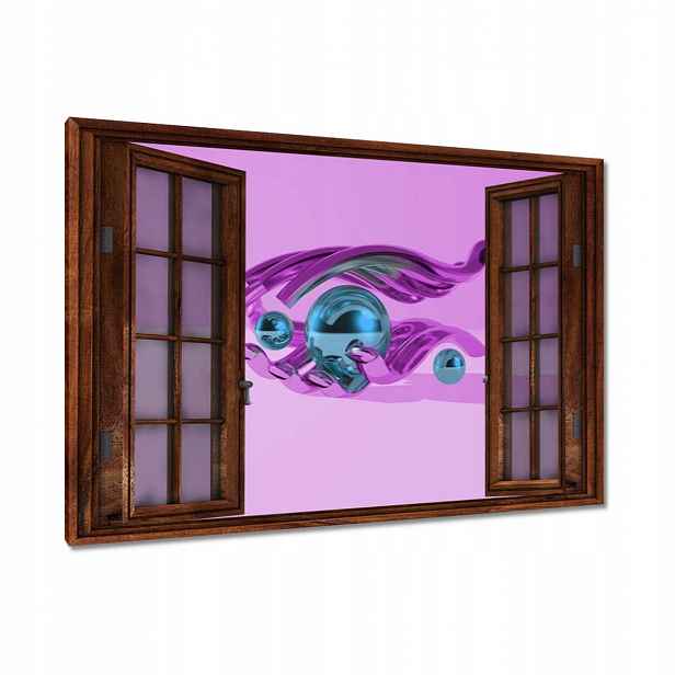 Obrazy 90x60 Fialová ilustrace