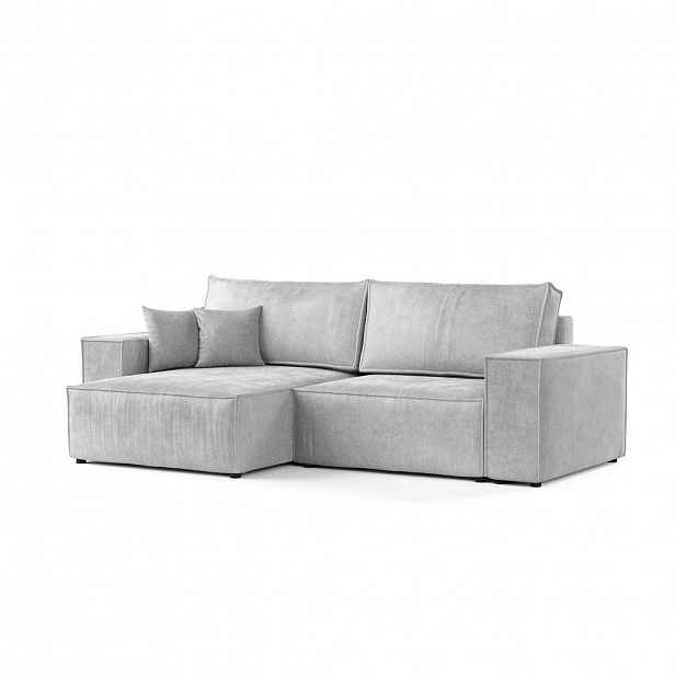 AltaBeds ROHOVÁ SEDAČKA CAVO, textil, Světle šedá