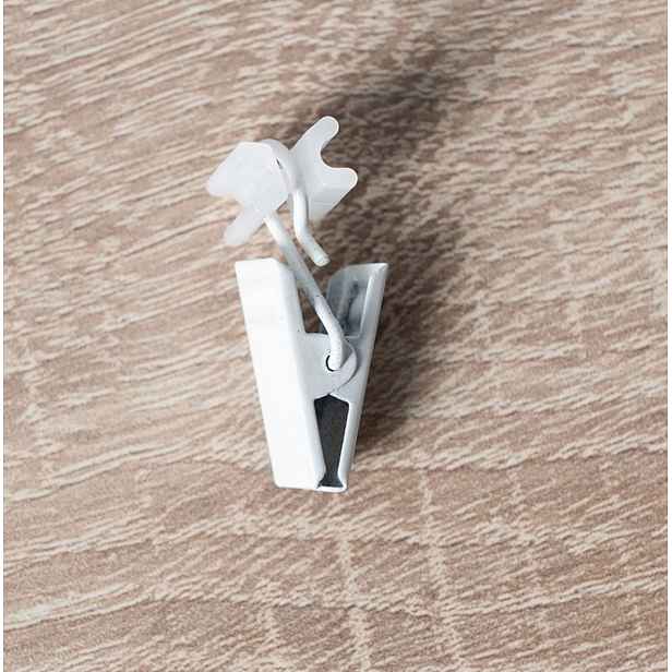 Kovová žabka do kolejnice bílá 1,5 cm x 0,6 cm balení obsahuje 10 kusů Mybesthome