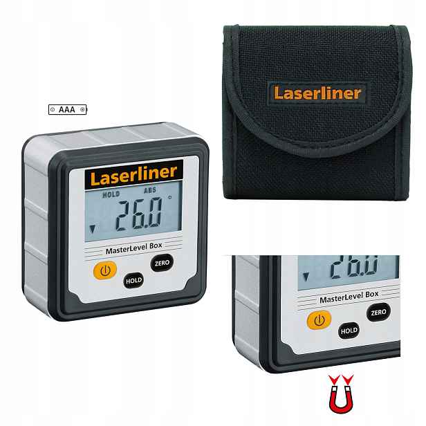 Laserliner Box Digitální Vodováha Elektronický úhloměr