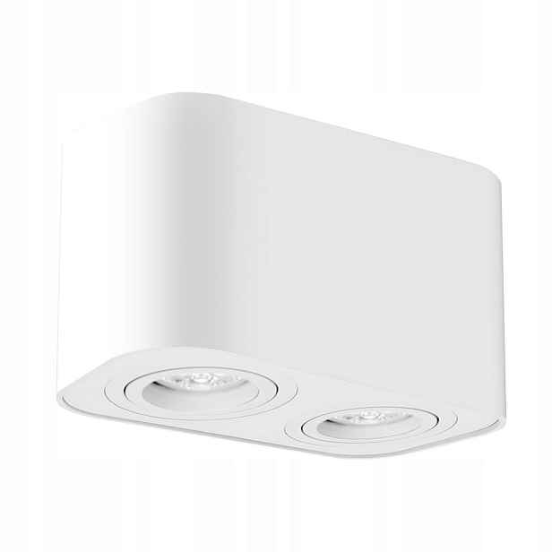 Stropní svítidlo bodové dvojité polohovatelné bílé spot do kuchyně Rabalux