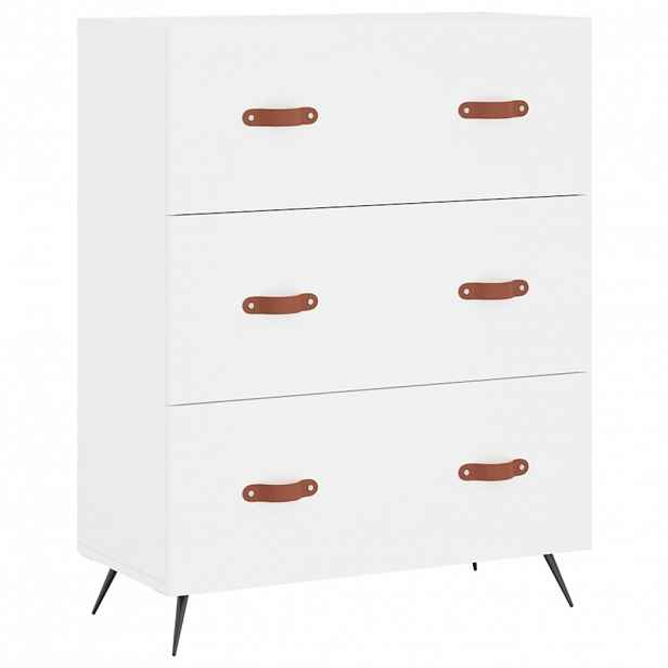 vidaXL Komoda bílá 69,5 x 34 x 90 cm kompozitní dřevo