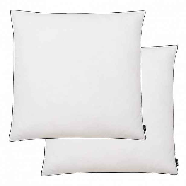 vidaXL Polštáře 2 ks výplň z prachového peří/peří lehké 80x80 cm bílé