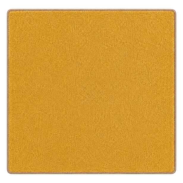 Kusový koberec Eton Exklusive žlutý čtverec, 150x150, žlutá, obývací pokoj, Vopi