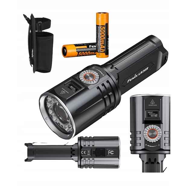 Led svítilna Fenix LR36R s dosahem 1260 m 10000 Lum Sada