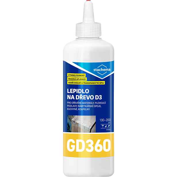 Lepidlo na dřevo D3 Stachema GD360 0,5 kg