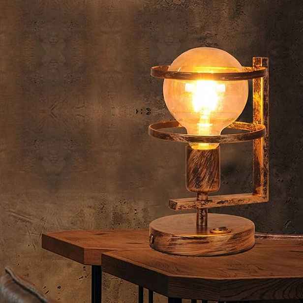 Stolní lampa E27 kovová 21 cm do ložnice, kanceláře, čtení