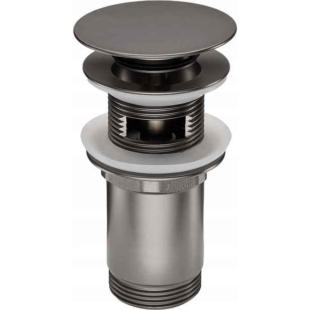Univerzální zátka click-clack pro umyvadlo/bidet, titanium 1 1/4''