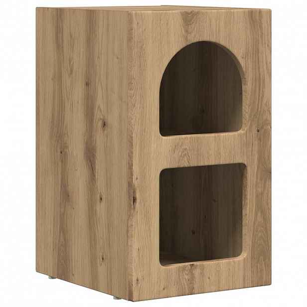 vidaXL Noční stolek ELST Artisanový dub 29,5 x 33,5 x 50 cm
