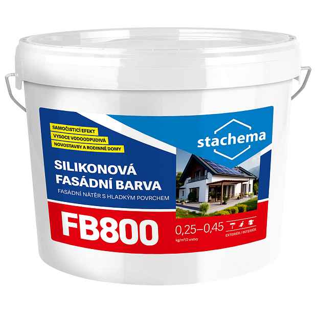 Barva fasádní silikonová Stachema FB800 13,6 kg
