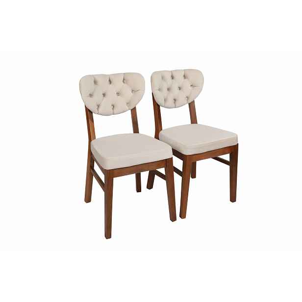 Sada jídelních židlí Elma Beige, 2 ks