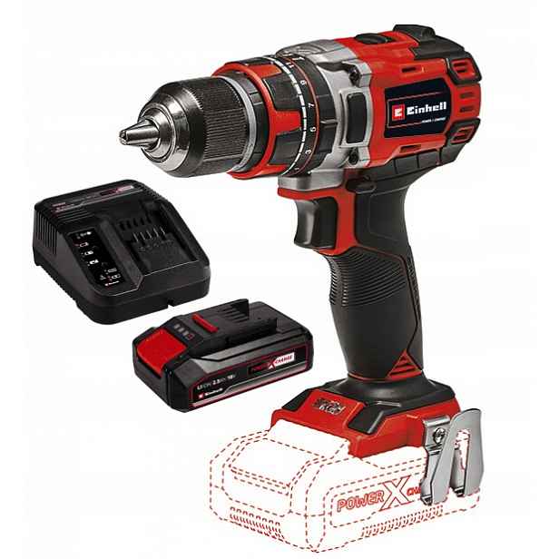 Einhell Aku Vrtačka Příklep Te-cd 18/50 4513942 Sada Akumulátor 2,5A