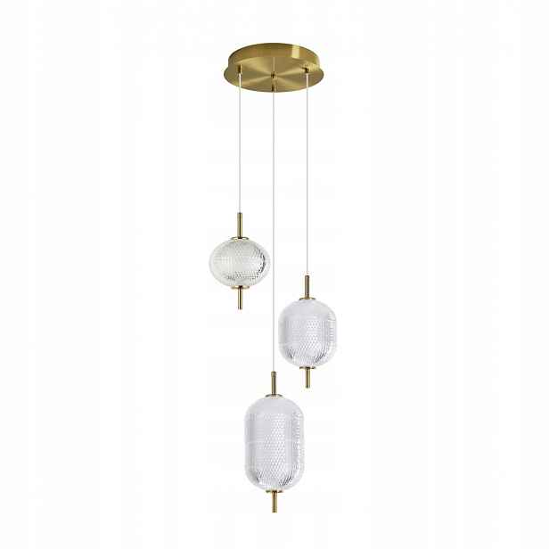 Corado, moderní, dekorativní, zlatá závěsná Led lampa ve stylu glamour