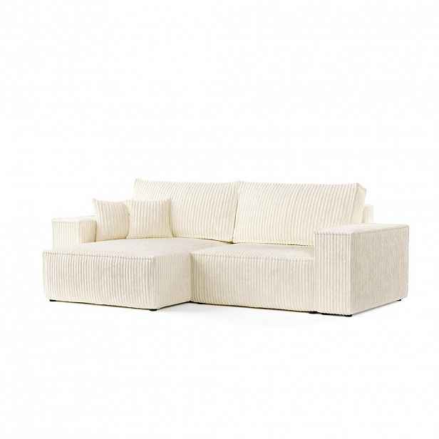 AltaBeds ROHOVÁ SEDAČKA CAVO, textil, Krémová