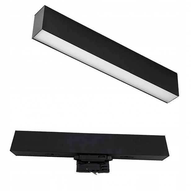 Reflektor pro kolejnice 3F Moon černý Led 12W 3000K Light Prestige