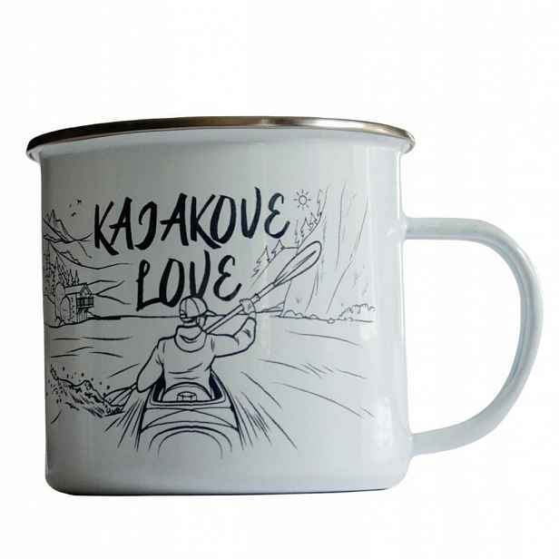 Smaltovaný hrnek Kajakove Love Dárek na Parapetówku Hrnek Do Bytu