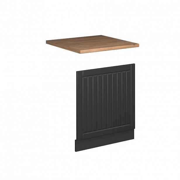 Vicco PŘEDNÍ PANEL Fame-Line Tmavě šedá 60 cm , PD Dub