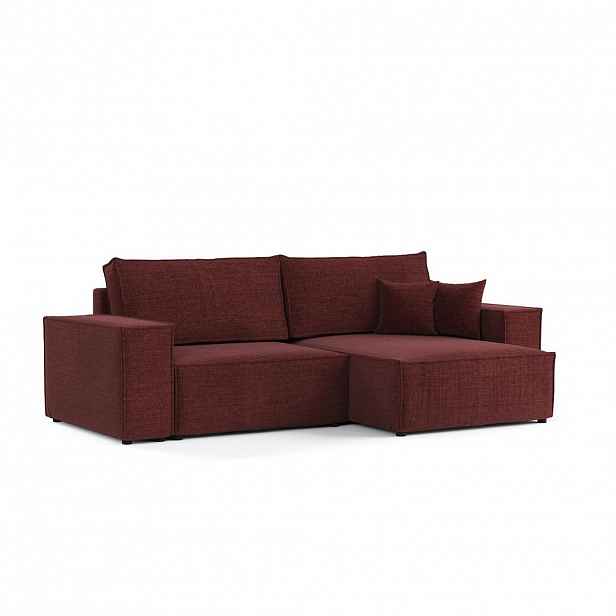 AltaBeds ROHOVÁ SEDAČKA CAVO, textil, Červená