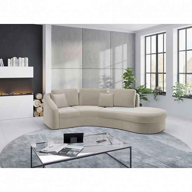 Sit & More ROHOVÁ SEDAČKA, textil, pískové barvy