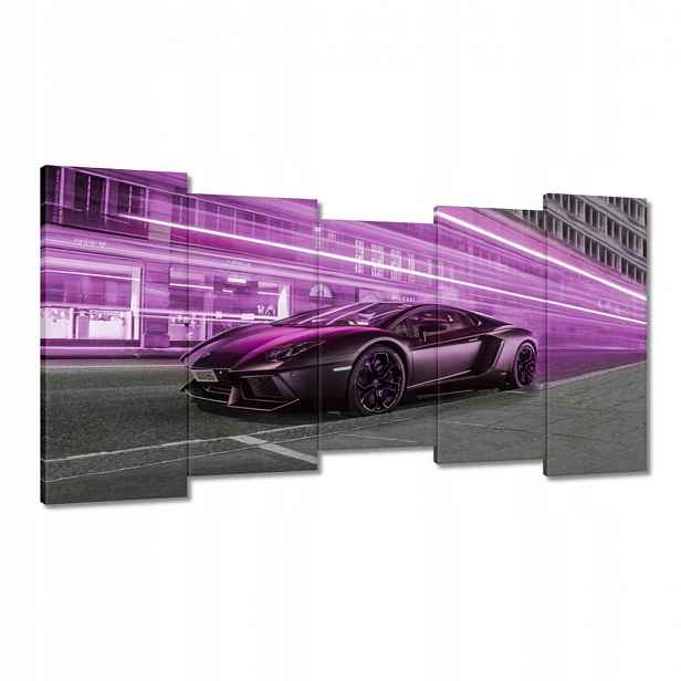 Obrazy 150x80 Fialové sportovní auto