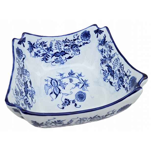 Salátové misky, porcelán, modré misky podnosy, misky, dárek