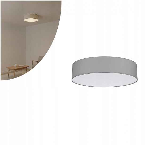 Stropní svítidlo šedá Rondo klasická do obývacího pokoje, pracovny Tk Lighting