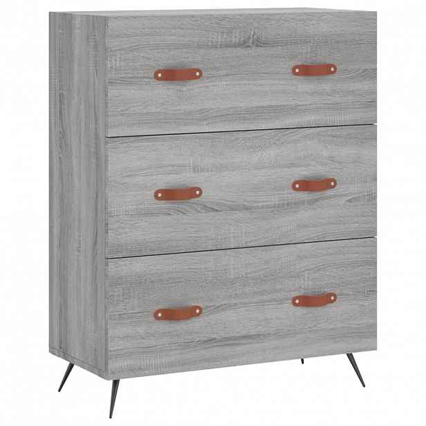 vidaXL Komoda šedá sonoma 69,5 x 34 x 90 cm kompozitní dřevo