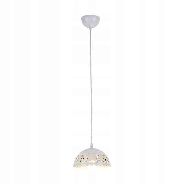 Závěsná lampa Milagro Lisa ML6138 bílá 1xE27 nastavitelná 18 cm kovová