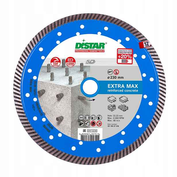 Diamantový kotouč Distar Turbo 230 x 22,2 mm