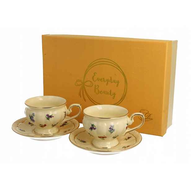 2 Šálky Na Kávu England Porcelánové Espresso