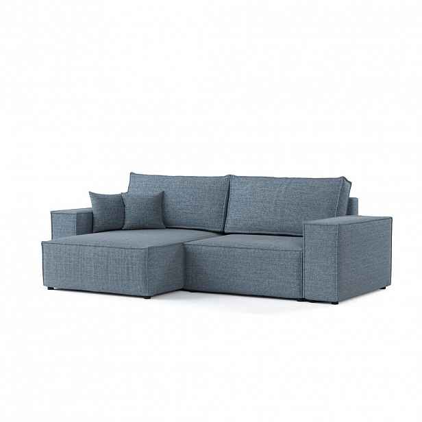 AltaBeds ROHOVÁ SEDAČKA CAVO, textil, Modrošedá
