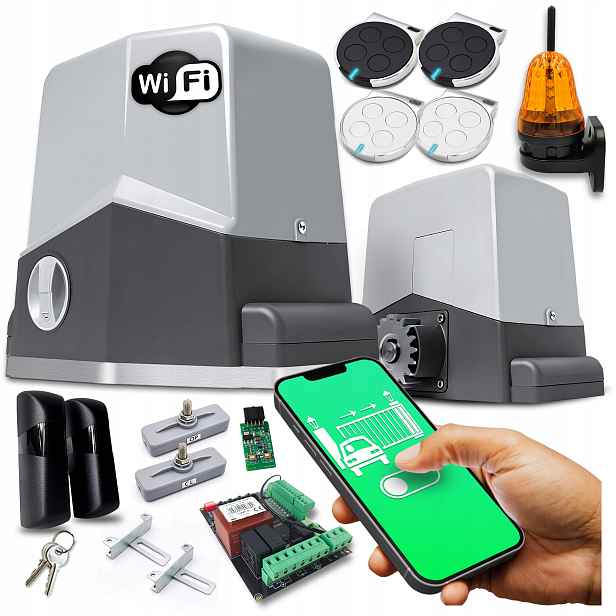 Set Pohon Pro Posuvnou Bránu lampa pohonu ovladače 600 kg Wifi automat