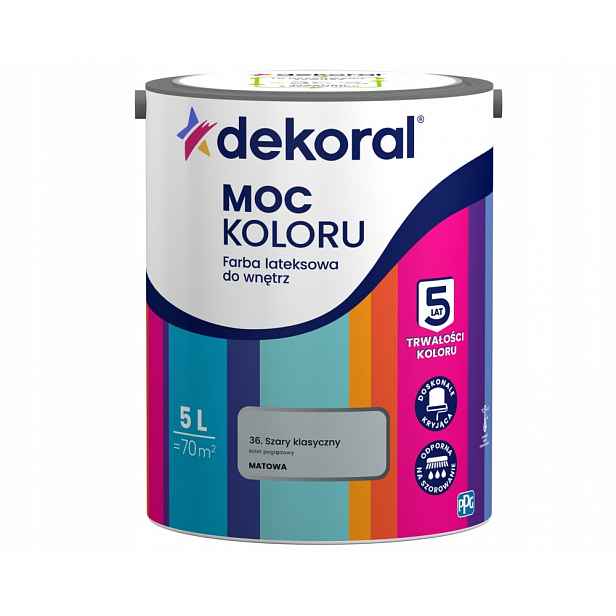 Dekoral Barva Barva Color Power Classic Gray 5L