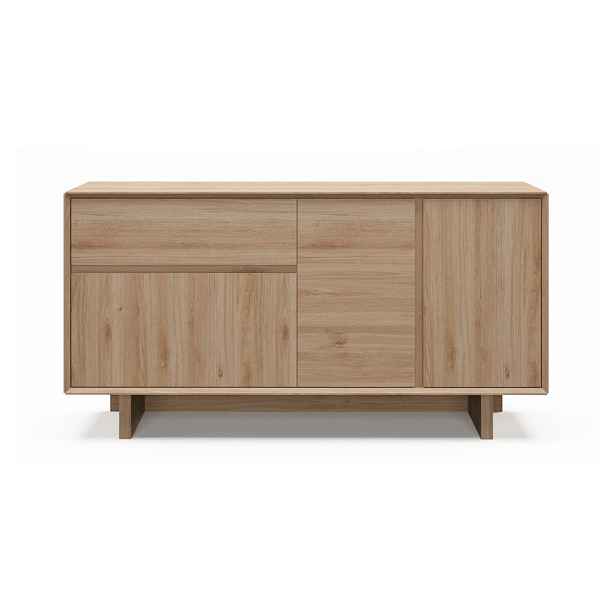 Komoda v dekoru dubu v přírodní barvě 146x76x45 cm Carpi – Marckeric