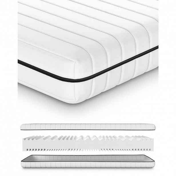 Mister Sandman MATRACE ZE STUDENÉ PĚNY 180/190 cm – komfortní výška 18cm – 7zónová matrace s H2, H3