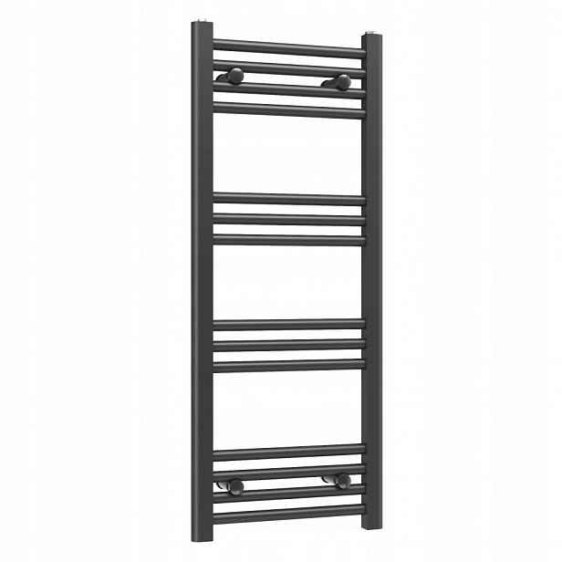 Ohřívač Basic 40x100 cm černý koupelnový žebříkový radiátor Gamma