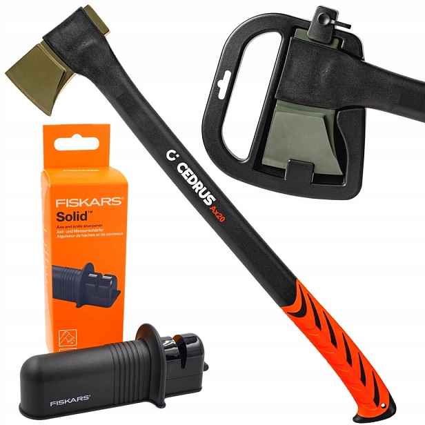 Štípací Sekera Na Dřevo Cedrus AX20 1600G 72 CM Ostřička Fiskars
