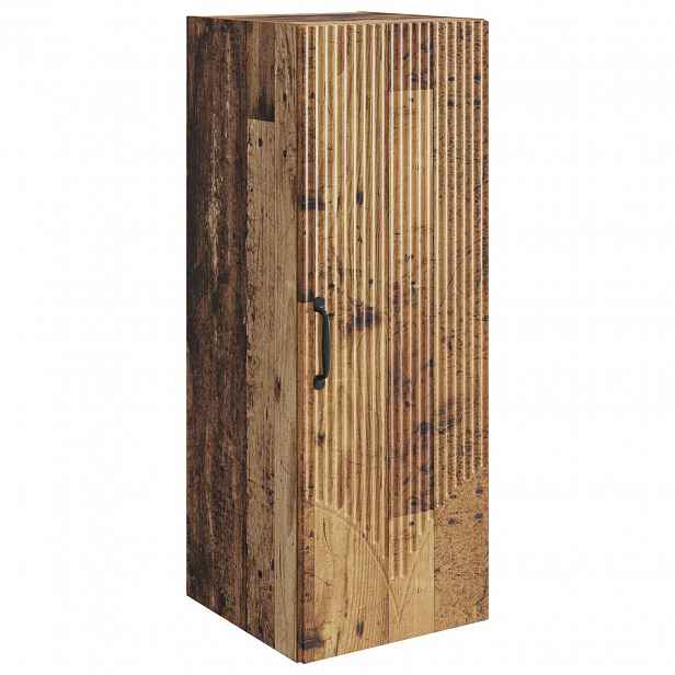 vidaXL Nástěnná skříň 33 x 34,5 x 90 cm Kompozitní dřevo Staré dřevo