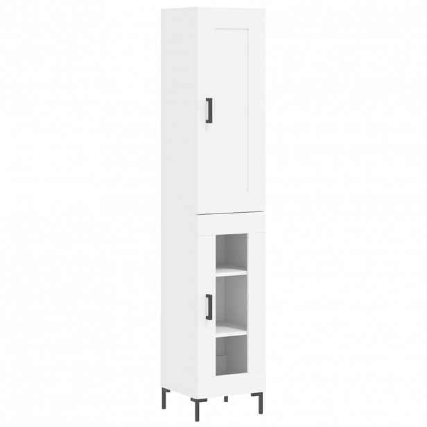 vidaXL Skříň highboard bílá 34,5 x 34 x 180 cm kompozitní dřevo