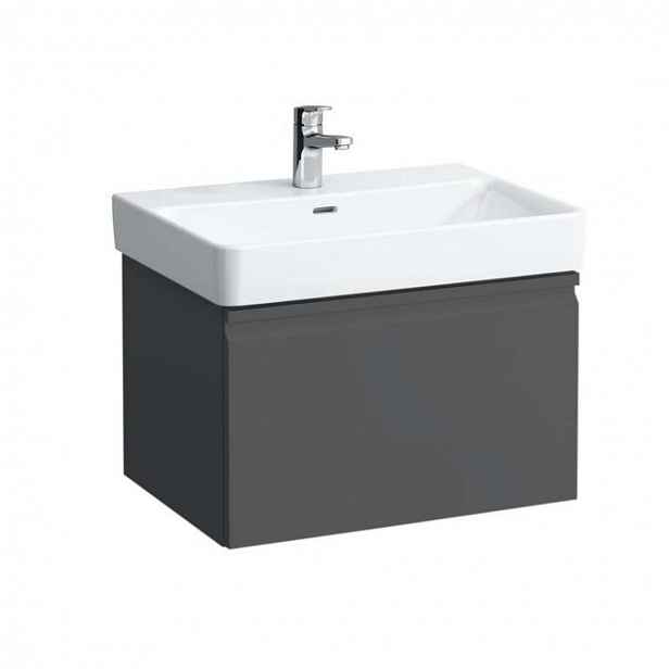 Laufen Pro S - Umyvadlová skříňka, 62x45x39 cm, 1 zásuvka, grafit mat H4834220964801