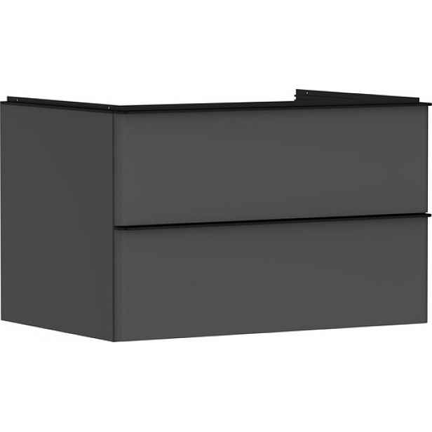 Skříňka pod umyvadlo pod desku Hansgrohe Xelu Q 78x49,5x55 cm šedá matná 54075670